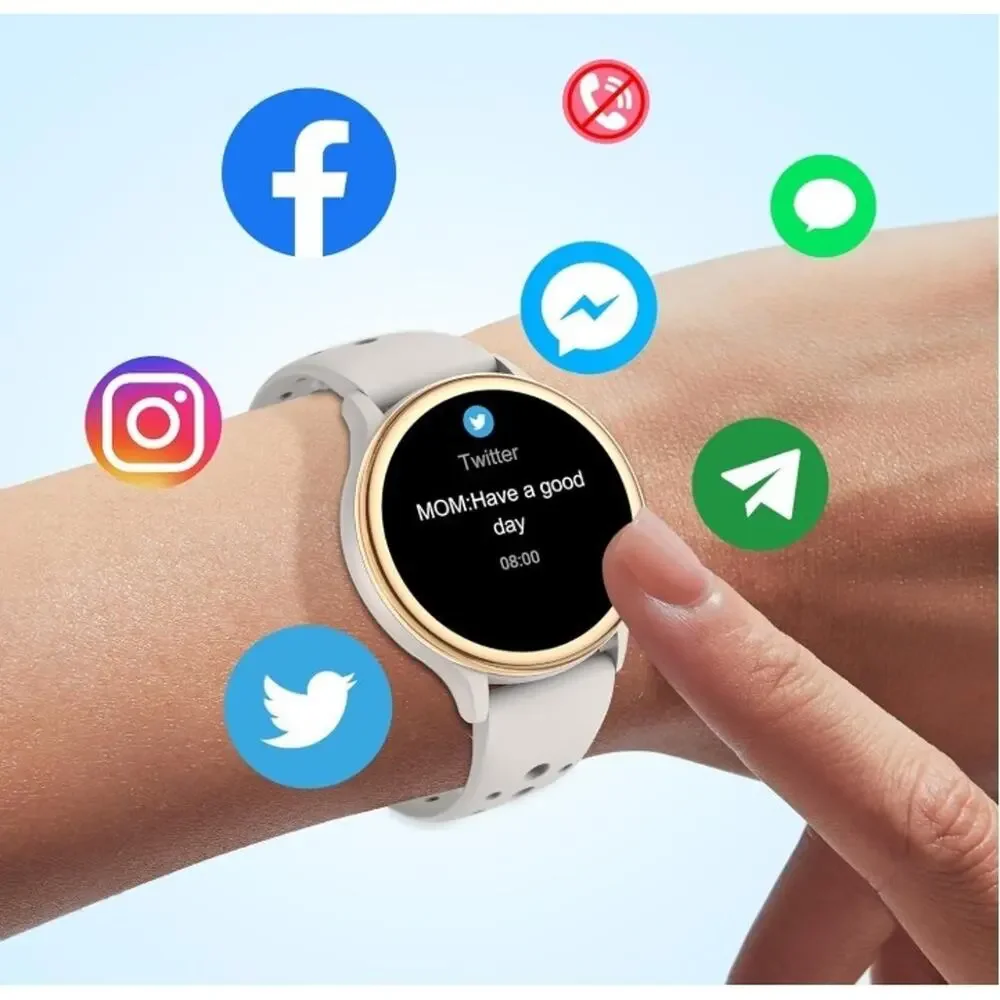 KEEPONFIT Smart Watch 2.0” Fitness Tracker Heart Rate SpO2 IP67 Android iPhone